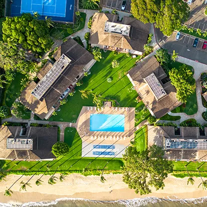 Aerial View of the Grounds - Ma'alaea Surf Resort