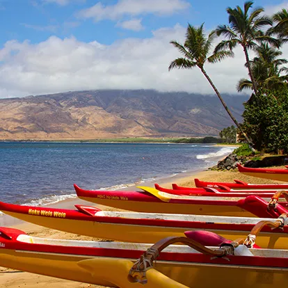 Maui outrigger boats