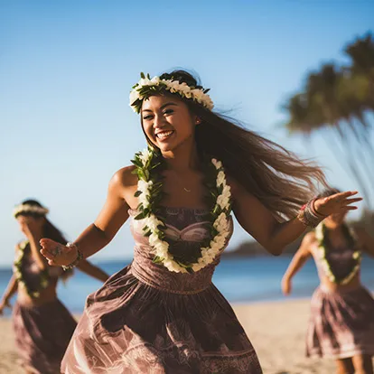 Women Hula Dancers